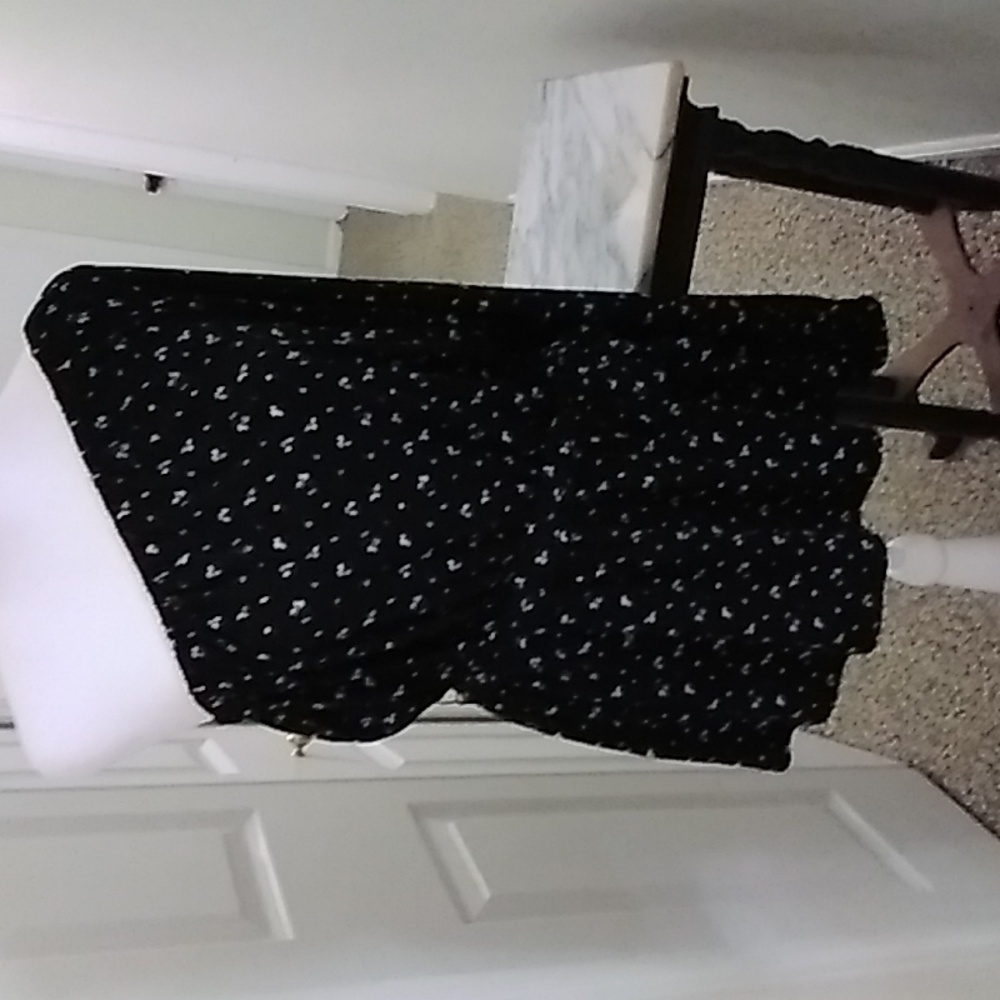 Michael Kors Floral One Shoulder Tie Waist Tunic Top Sz XL Bell Sleeve
